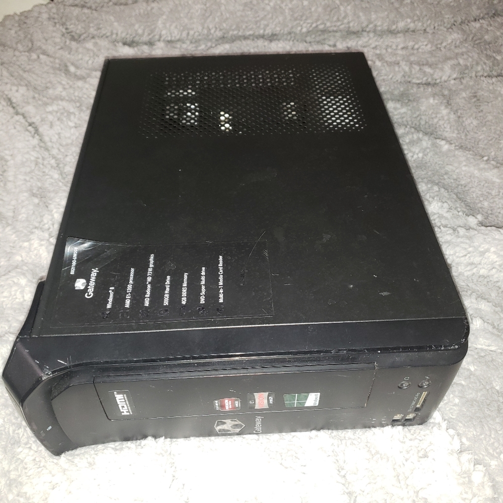 *FOR PARTS* Gateway SX2110G AMD E1-1200 500GB HDD 4GB RAM SFF PC Computer